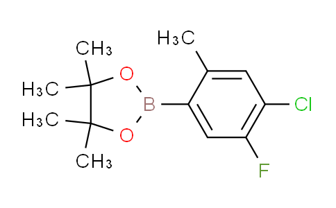 CAS No. 1885096-92-3, 2-(4-Chloro-5-fluoro-2-methylphenyl)-4,4,5,5-tetramethyl-1,3,2-dioxaborolane