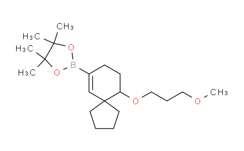 CAS No. 1889268-21-6, 2-(10-(3-Methoxypropoxy)spiro[4.5]dec-6-en-7-yl)-4,4,5,5-tetramethyl-1,3,2-dioxaborolane