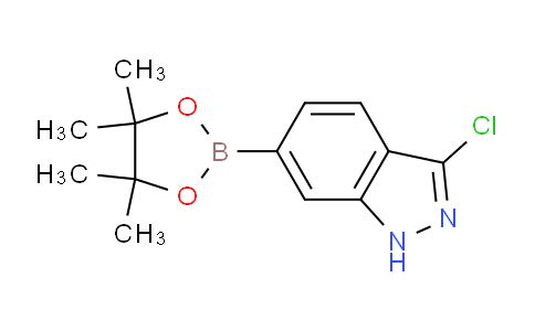 CAS No. 1939174-70-5, 3-Chloro-6-(4,4,5,5-tetramethyl-1,3,2-dioxaborolan-2-yl)-1H-indazole