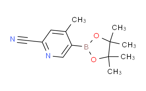 CAS No. 2009346-30-7, 4-Methyl-5-(4,4,5,5-tetramethyl-1,3,2-dioxaborolan-2-yl)picolinonitrile