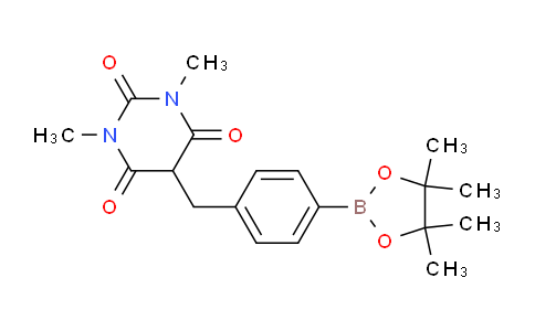 CAS No. 2027543-00-4, 1,3-Dimethyl-5-(4-(4,4,5,5-tetramethyl-1,3,2-dioxaborolan-2-yl)benzyl)pyrimidine-2,4,6(1H,3H,5H)-trione