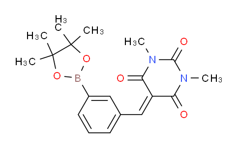 CAS No. 2027543-16-2, 1,3-Dimethyl-5-(3-(4,4,5,5-tetramethyl-1,3,2-dioxaborolan-2-yl)benzylidene)pyrimidine-2,4,6(1H,3H,5H)-trione