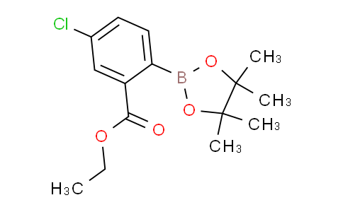 CAS No. 2032371-79-0, Ethyl 5-chloro-2-(4,4,5,5-tetramethyl-1,3,2-dioxaborolan-2-yl)benzoate