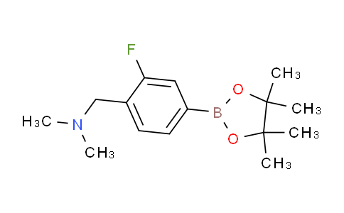 CAS No. 2040476-05-7, 1-(2-Fluoro-4-(4,4,5,5-tetramethyl-1,3,2-dioxaborolan-2-yl)phenyl)-N,N-dimethylmethanamine