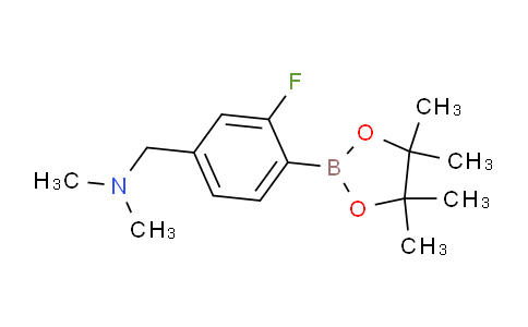 CAS No. 2040476-06-8, 1-(3-Fluoro-4-(4,4,5,5-tetramethyl-1,3,2-dioxaborolan-2-yl)phenyl)-N,N-dimethylmethanamine