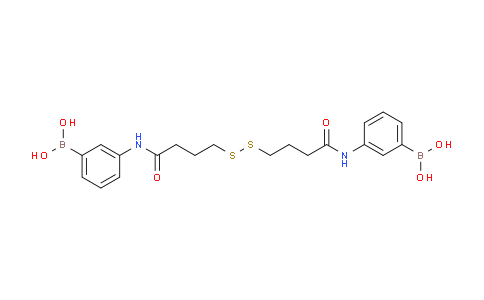 CAS No. 210907-57-6, (((4,4'-Disulfanediylbis(butanoyl))bis(azanediyl))bis(3,1-phenylene))diboronic acid