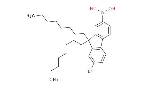 CAS No. 253870-90-5, (7-Bromo-9,9-dioctyl-9H-fluoren-2-yl)boronic acid