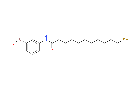 CAS No. 260248-92-8, (3-(11-Mercaptoundecanamido)phenyl)boronic acid