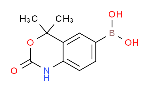 CAS No. 304853-90-5, (4,4-Dimethyl-2-oxo-2,4-dihydro-1H-benzo[d][1,3]oxazin-6-yl)boronic acid