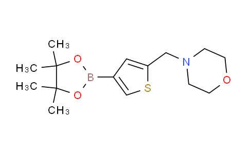 CAS No. 364794-85-4, 4-((4-(4,4,5,5-Tetramethyl-1,3,2-dioxaborolan-2-yl)thiophen-2-yl)methyl)morpholine
