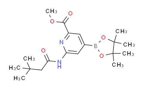 CAS No. 374671-12-2, Methyl 6-(3,3-dimethylbutanamido)-4-(4,4,5,5-tetramethyl-1,3,2-dioxaborolan-2-yl)picolinate