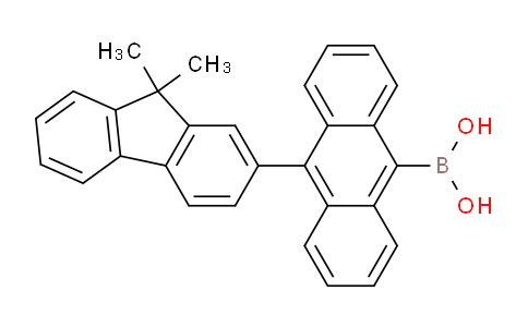 CAS No. 400607-35-4, (10-(9,9-Dimethyl-9H-fluoren-2-yl)anthracen-9-yl)boronic acid