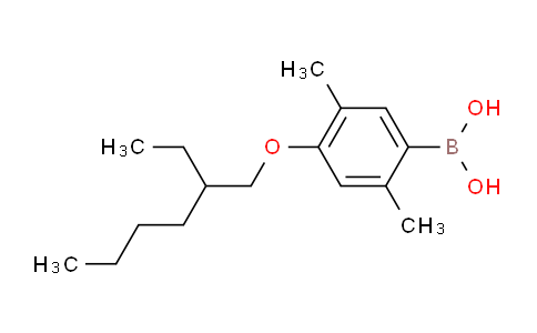 CAS No. 409359-66-6, (4-((2-Ethylhexyl)oxy)-2,5-dimethylphenyl)boronic acid