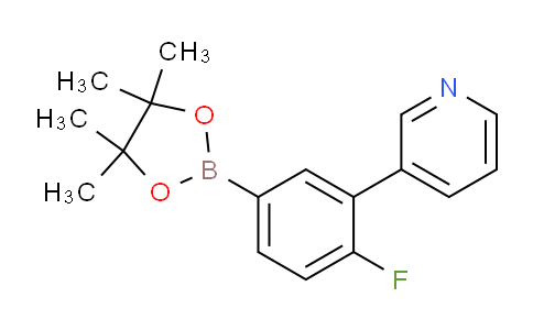 CAS No. 425378-79-6, 3-(2-Fluoro-5-(4,4,5,5-tetramethyl-1,3,2-dioxaborolan-2-yl)phenyl)pyridine