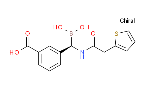CAS No. 497258-67-0, (R)-3-(Borono(2-(thiophen-2-yl)acetamido)methyl)benzoic acid