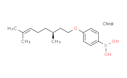 CAS No. 548772-66-3, (S)-(4-((3,7-Dimethyloct-6-en-1-yl)oxy)phenyl)boronic acid
