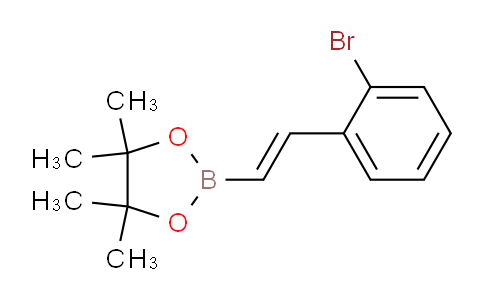 CAS No. 581802-24-6, (E)-2-(2-Bromostyryl)-4,4,5,5-tetramethyl-1,3,2-dioxaborolane