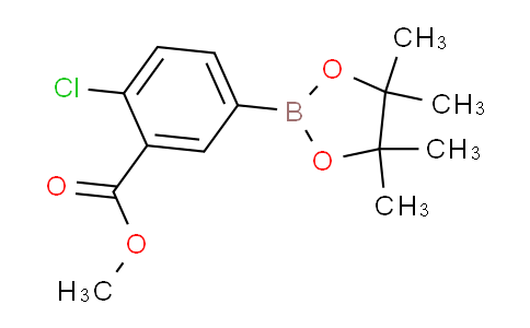 CAS No. 625470-33-9, Methyl 2-chloro-5-(4,4,5,5-tetramethyl-1,3,2-dioxaborolan-2-yl)benzoate