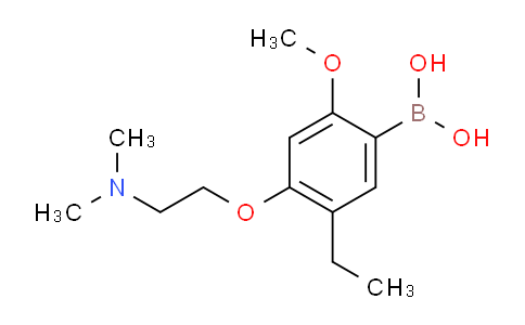 CAS No. 642494-85-7, (4-(2-(Dimethylamino)ethoxy)-5-ethyl-2-methoxyphenyl)boronic acid