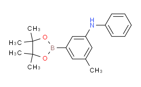 CAS No. 651014-84-5, 3-Methyl-N-phenyl-5-(4,4,5,5-tetramethyl-1,3,2-dioxaborolan-2-yl)aniline