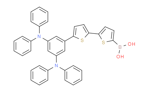 CAS No. 651329-39-4, (5'-(3,5-Bis(diphenylamino)phenyl)-[2,2'-bithiophen]-5-yl)boronic acid