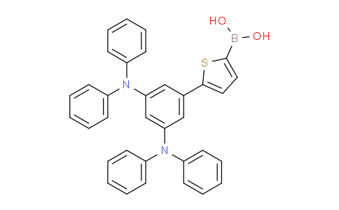 CAS No. 651329-44-1, (5-(3,5-Bis(diphenylamino)phenyl)thiophen-2-yl)boronic acid
