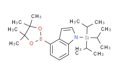 CAS No. 690632-17-8, 4-(4,4,5,5-Tetramethyl-1,3,2-dioxaborolan-2-yl)-1-(triisopropylsilyl)-1H-indole