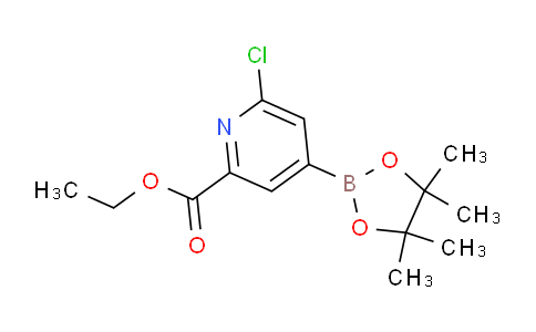 CAS No. 741709-70-6, Ethyl 6-chloro-4-(4,4,5,5-tetramethyl-1,3,2-dioxaborolan-2-yl)picolinate