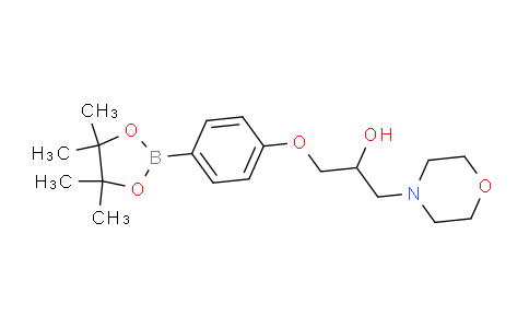 CAS No. 756520-73-7, 1-Morpholino-3-(4-(4,4,5,5-tetramethyl-1,3,2-dioxaborolan-2-yl)phenoxy)propan-2-ol