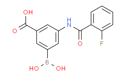 CAS No. 827299-98-9, 3-Borono-5-(2-fluorobenzamido)benzoic acid