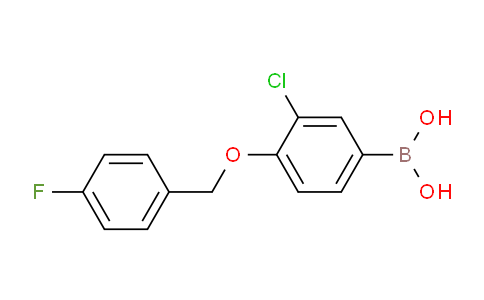 CAS No. 849062-39-1, (3-Chloro-4-((4-fluorobenzyl)oxy)phenyl)boronic acid