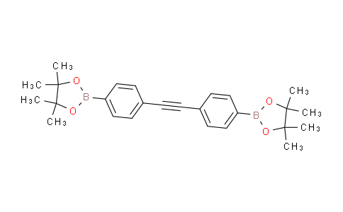 CAS No. 849681-64-7, 4,4,5,5-Tetramethyl-2-(4-{2-[4-(tetramethyl-1,3,2-dioxaborolan-2-yl)phenyl]ethynyl}phenyl)-1,3,2-dioxaborolane