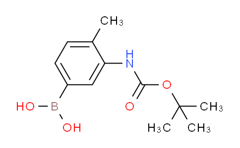 CAS No. 850568-81-9, (3-((tert-Butoxycarbonyl)amino)-4-methylphenyl)boronic acid