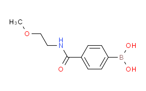 CAS No. 850589-34-3, 4-(2-Methoxyethylaminocarbonyl)phenylboronic acid