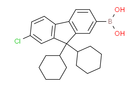 CAS No. 851119-07-8, (7-Chloro-9,9-dicyclohexyl-9H-fluoren-2-yl)boronic acid