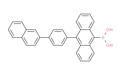 CAS No. 853945-48-9, (10-(4-(Naphthalen-2-yl)phenyl)anthracen-9-yl)boronic acid