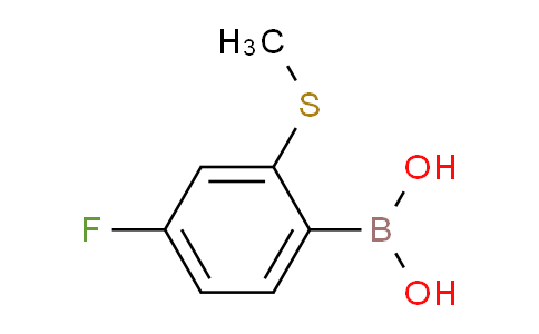 CAS No. 861931-38-6, 4-Fluoro-2-(methylthio)phenylboronic acid
