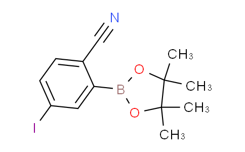 CAS No. 863868-21-7, 4-Iodo-2-(4,4,5,5-tetramethyl-1,3,2-dioxaborolan-2-yl)benzonitrile