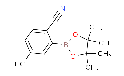 CAS No. 863868-22-8, 4-Methyl-2-(4,4,5,5-tetramethyl-1,3,2-dioxaborolan-2-yl)benzonitrile