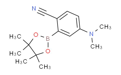 CAS No. 863868-25-1, 4-(Dimethylamino)-2-(4,4,5,5-tetramethyl-1,3,2-dioxaborolan-2-yl)benzonitrile