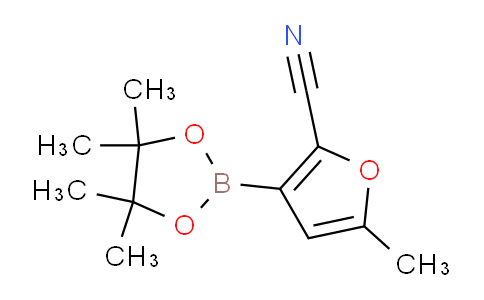 CAS No. 863868-50-2, 5-Methyl-3-(4,4,5,5-tetramethyl-1,3,2-dioxaborolan-2-yl)furan-2-carbonitrile