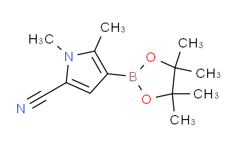 CAS No. 863868-51-3, 1,5-Dimethyl-4-(4,4,5,5-tetramethyl-1,3,2-dioxaborolan-2-yl)-1H-pyrrole-2-carbonitrile