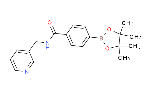 CAS No. 864754-24-5, N-(Pyridin-3-ylmethyl)-4-(4,4,5,5-tetramethyl-1,3,2-dioxaborolan-2-yl)benzamide