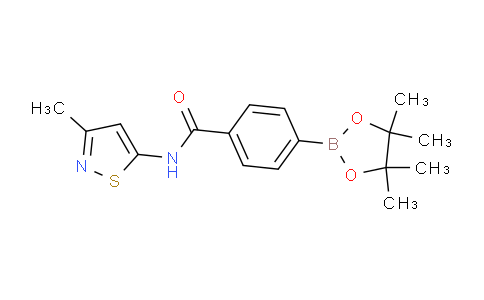 CAS No. 864754-51-8, N-(3-Methylisothiazol-5-yl)-4-(4,4,5,5-tetramethyl-1,3,2-dioxaborolan-2-yl)benzamide