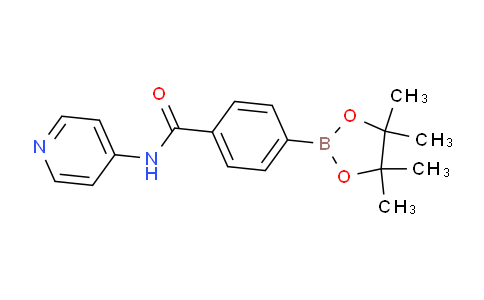 CAS No. 864759-38-6, N-(Pyridin-4-yl)-4-(4,4,5,5-tetramethyl-1,3,2-dioxaborolan-2-yl)benzamide