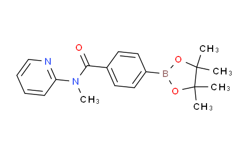 CAS No. 864759-39-7, N-Methyl-N-(pyridin-2-yl)-4-(4,4,5,5-tetramethyl-1,3,2-dioxaborolan-2-yl)benzamide