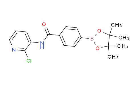 CAS No. 864759-40-0, N-(2-Chloropyridin-3-yl)-4-(4,4,5,5-tetramethyl-1,3,2-dioxaborolan-2-yl)benzamide