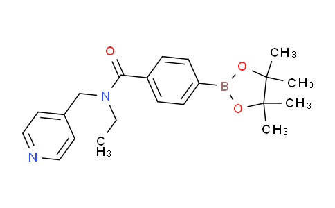 CAS No. 864759-43-3, N-Ethyl-N-(pyridin-4-ylmethyl)-4-(4,4,5,5-tetramethyl-1,3,2-dioxaborolan-2-yl)benzamide