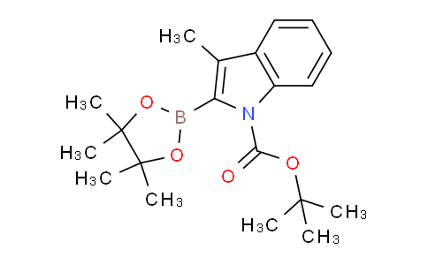 CAS No. 869852-13-1, tert-Butyl 3-methyl-2-(4,4,5,5-tetramethyl-1,3,2-dioxaborolan-2-yl)-1H-indole-1-carboxylate