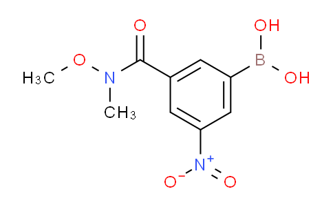 CAS No. 871332-84-2, 3-[Methoxy(methyl)carbamoyl]-5-nitrophenylboronic acid